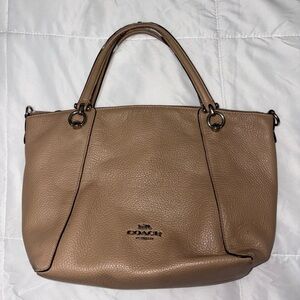 Coach Kacey Satchel Taupe Pebble Leather – Handles Only